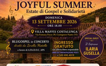 Joyful Summer: una serata di Gospel e solidarietà a sostegno di A.Fa.D.O.C.